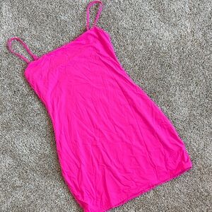 Vibrant Pink Spaghetti Strap Dress